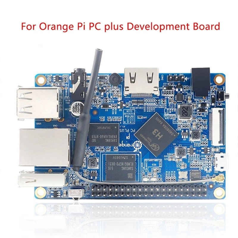 Orangepi PC Plus H3 1GB DDR3 8G EMMC   + ̽ +  + 濭 + HD ̺ + 32G SD + ī  + 